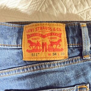 Levi's Men's 511 Blue Jeans 34 x 32